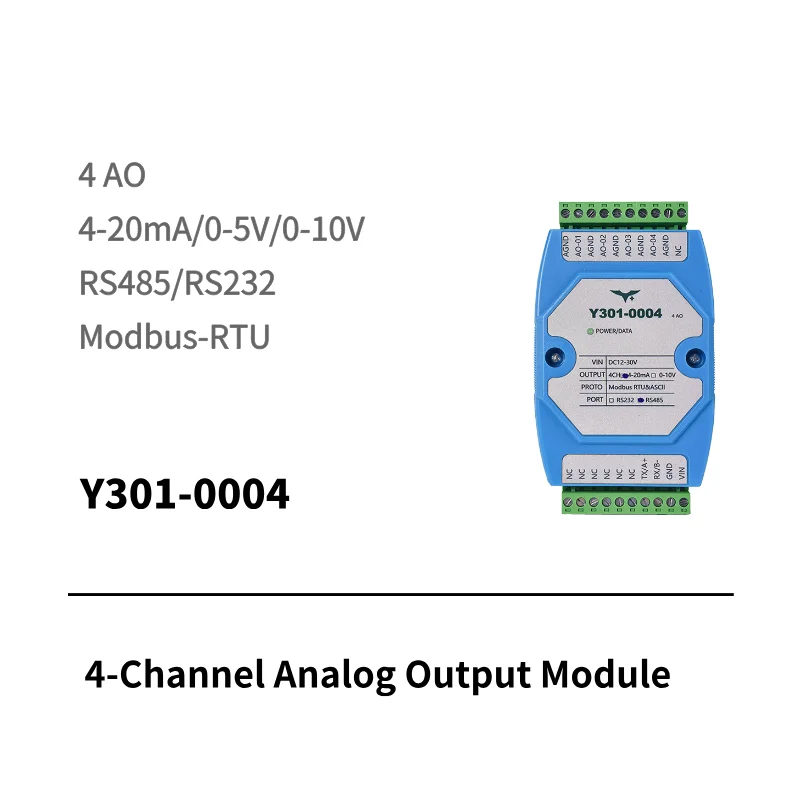 Y301-006 6-channel analog input module for IoT monitoring
