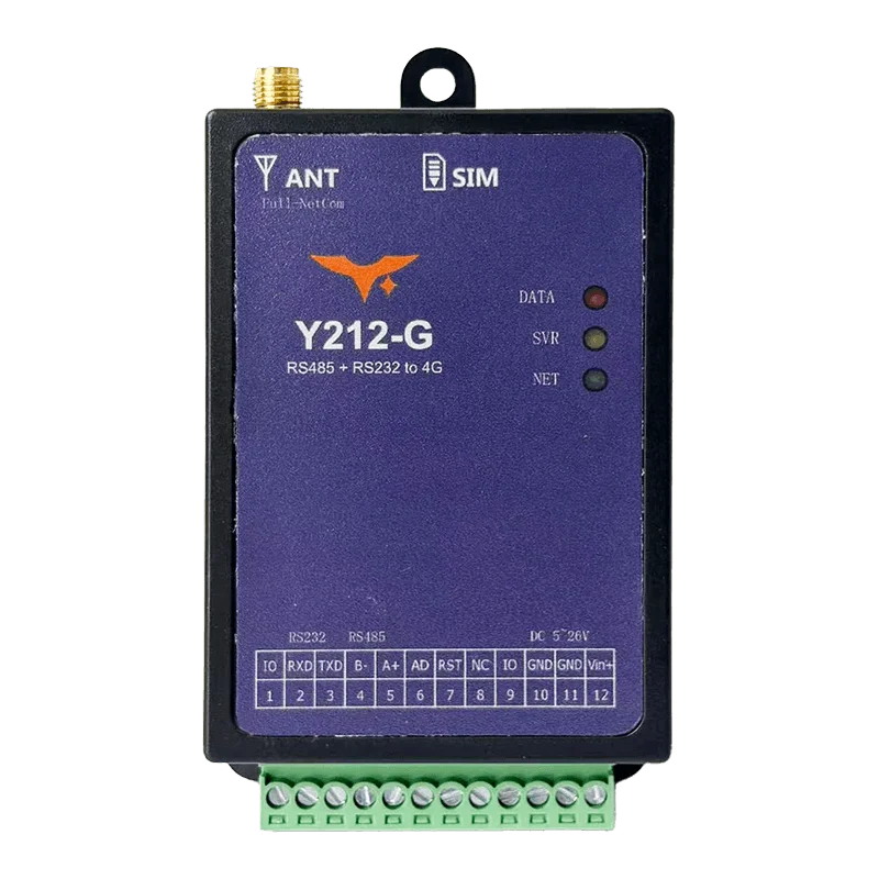Y212-G Industrial 4G LTE Serial Gateway device
