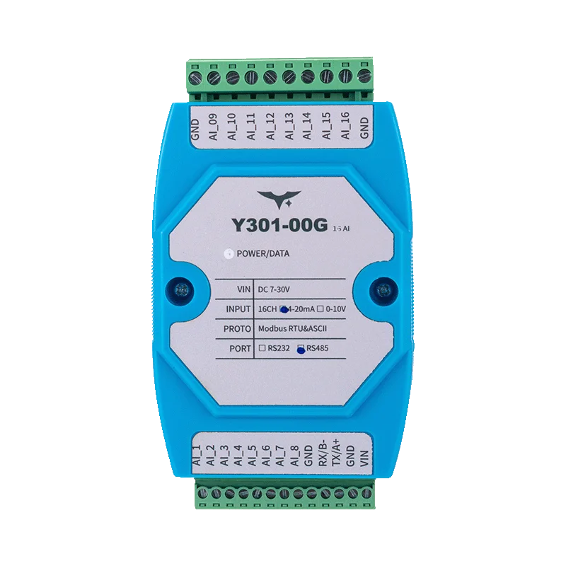 Y301-008 8-channel analog input module for IoT data acquisition