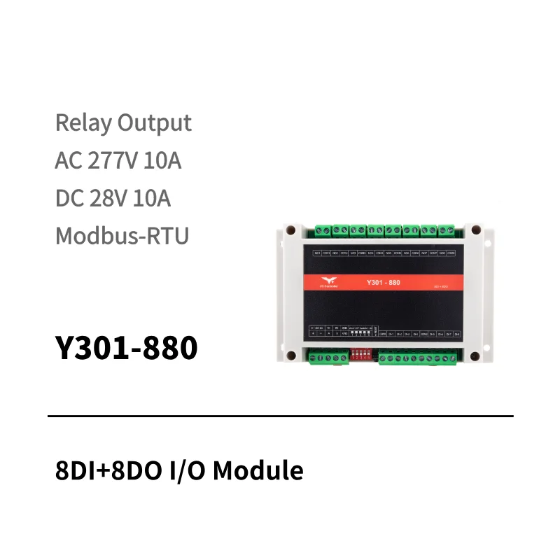 Y208-R 8-port serial to Ethernet converter for industrial IoT