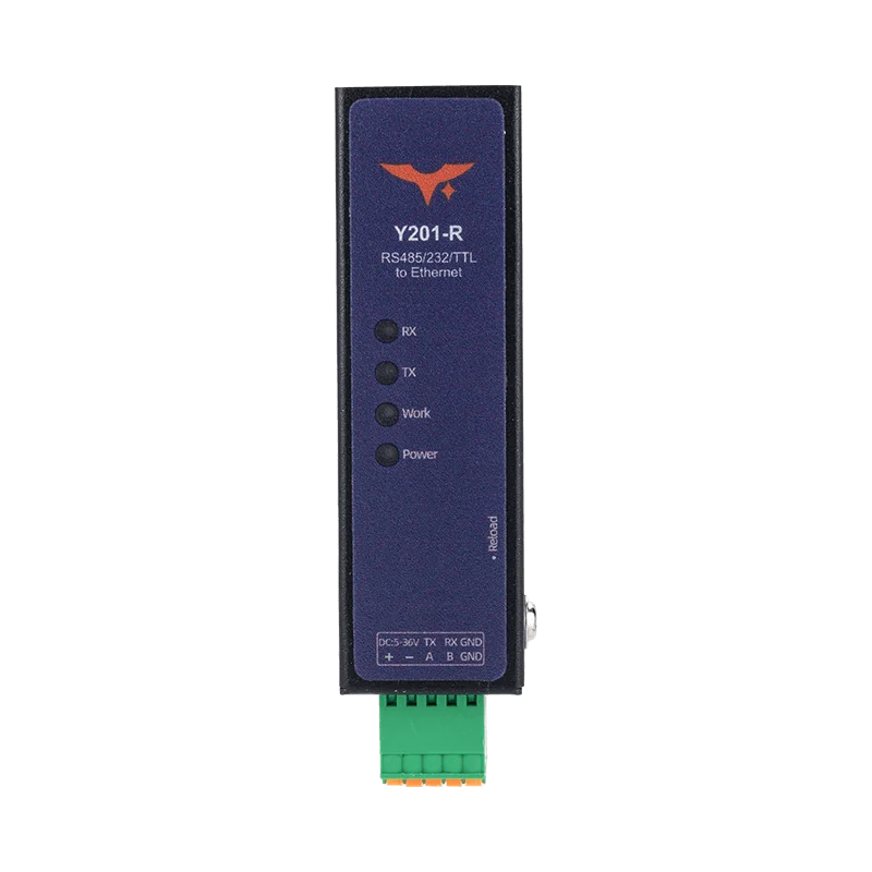 Y201-R Serial to Ethernet DTU for industrial IoT connectivity