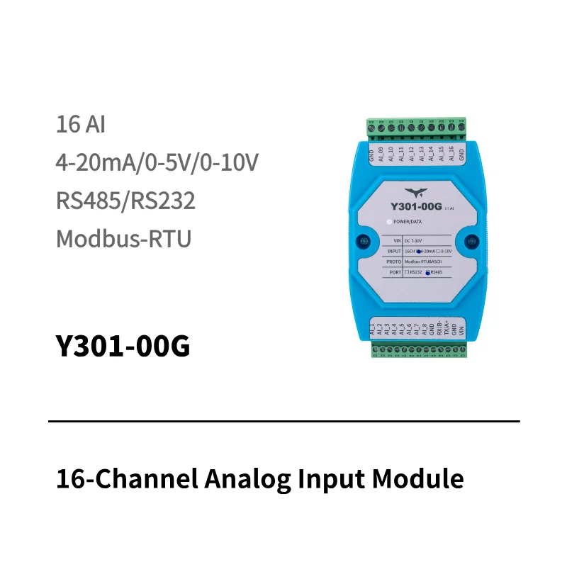 Y301-006 6-channel analog input module for IoT monitoring