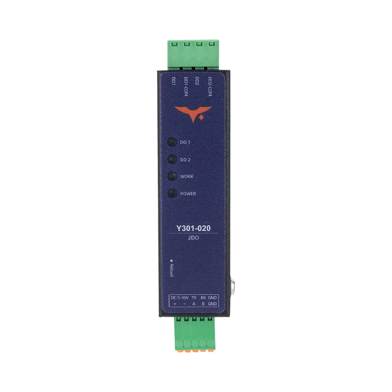 Y301-020 2DO I/O module with SPDT relays for industrial automation